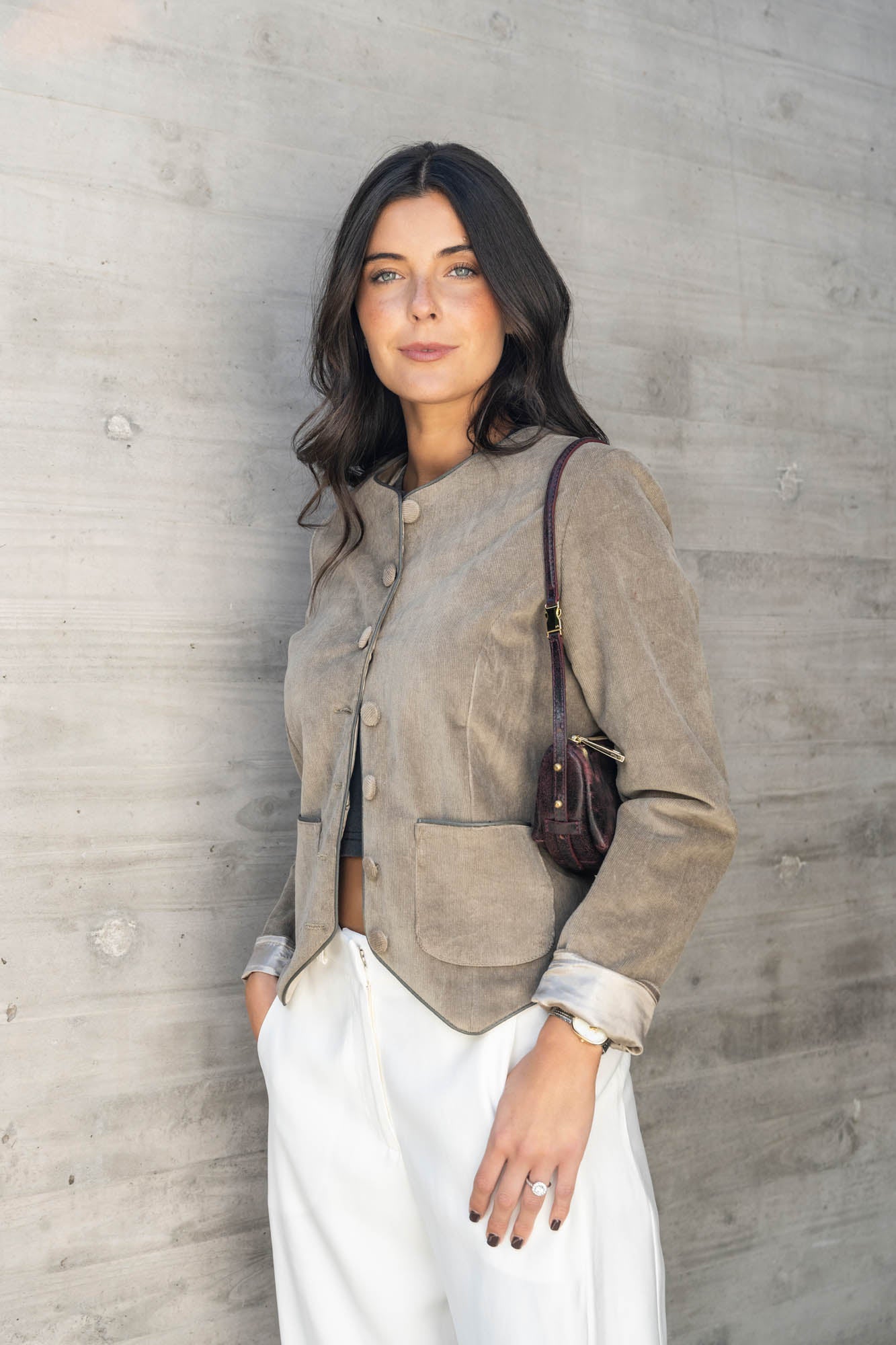 Chaqueta Fer Pana cuello redondo (Código SALE30%OFF)