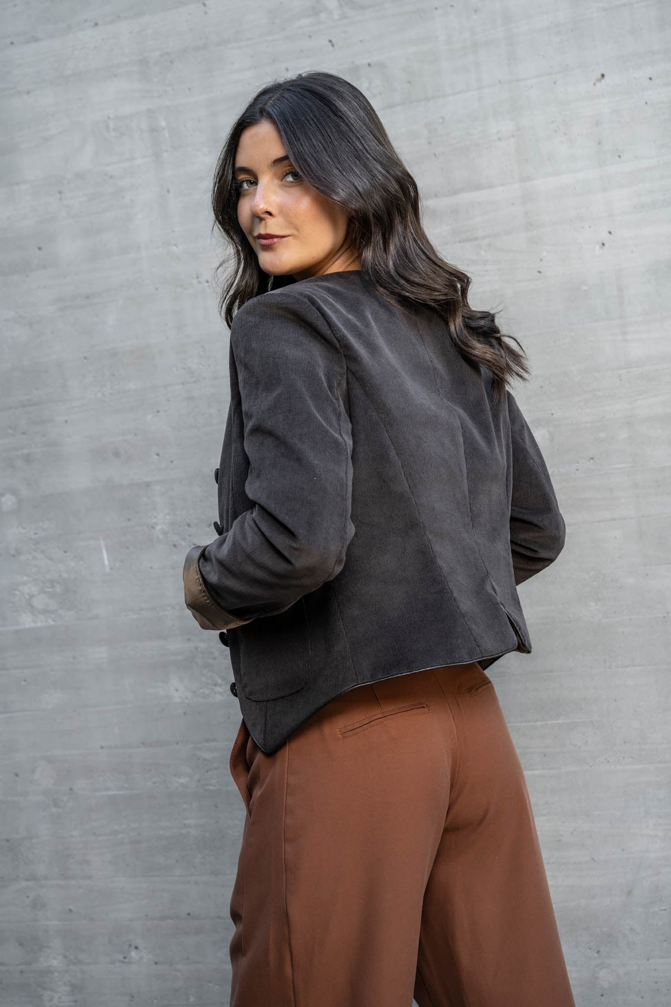 Chaqueta Fer Pana cuello redondo (Código SALE30%OFF)