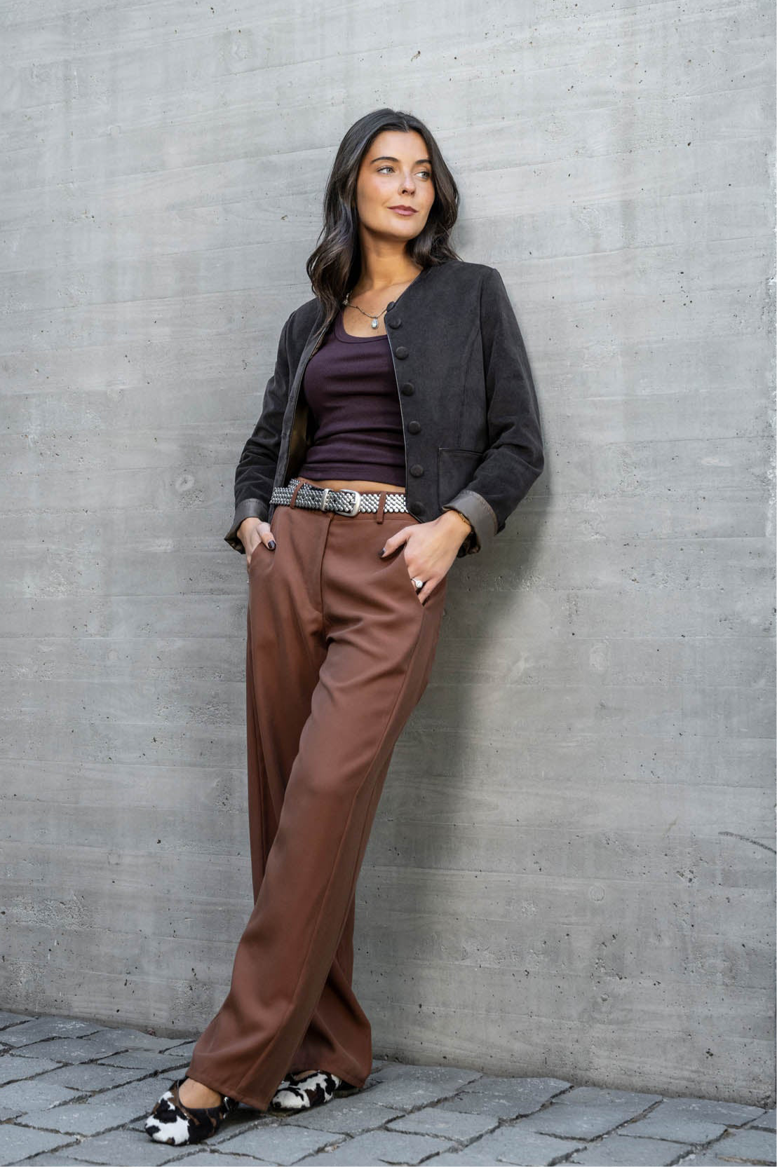 Chaqueta Fer Pana cuello redondo (Código SALE30%OFF)