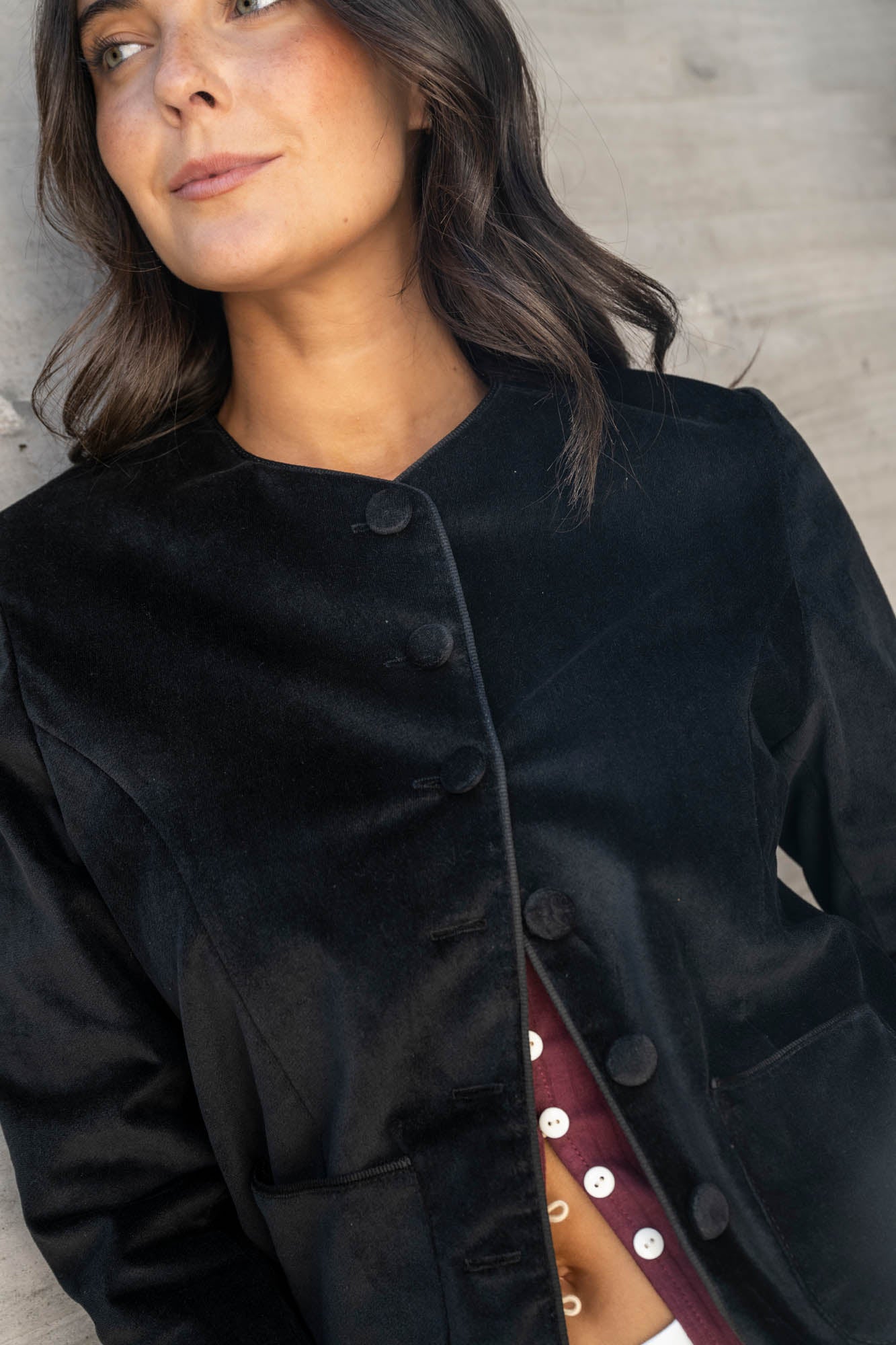 Chaqueta Fer Pana cuello redondo (Código SALE30%OFF)