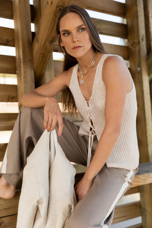 Top Tejido Crochet Amarras